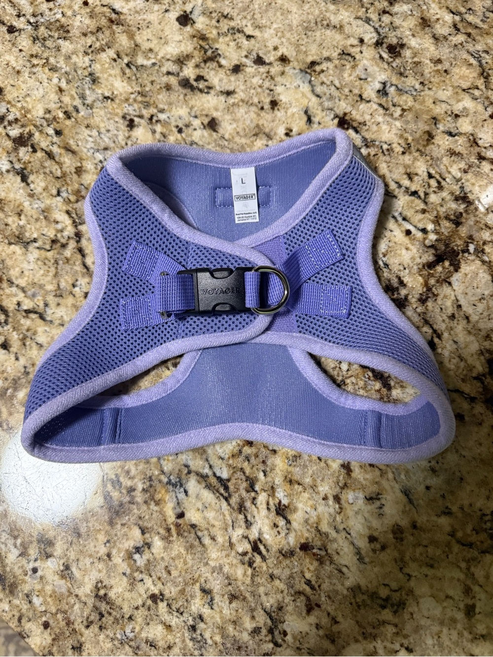 Lavender Mesh Step-In Dog Harness